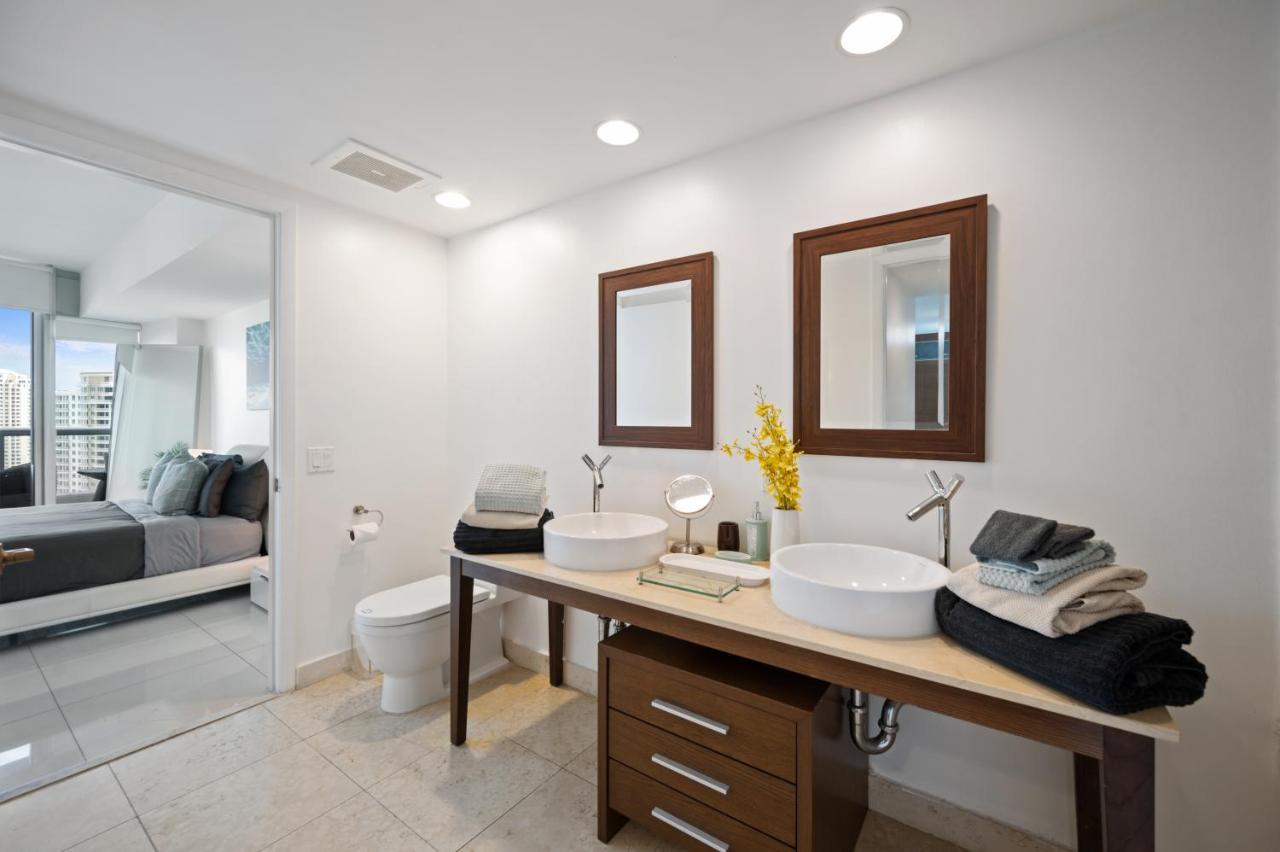Icon Brickell-29Th Floor Ocean Views-Free Spa Miami Bagian luar foto
